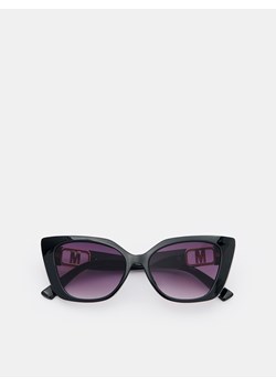 Mohito - Okulary przeciwsłoneczne cat eye - czarny ze sklepu Mohito w kategorii Okulary przeciwsłoneczne damskie - zdjęcie 173677563