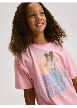 Reserved - T-shirt SmileyWorld® - różowy ze sklepu Reserved w kategorii Bluzki dziewczęce - zdjęcie 173677754