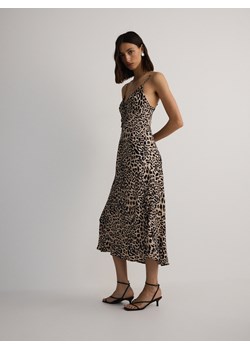 Reserved - Wiskozowa sukienka w zwierzęcy wzór - wielobarwny ze sklepu Reserved w kategorii Sukienki - zdjęcie 173677774