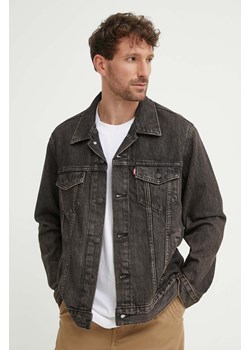 Levi&apos;s kurtka jeansowa męska kolor czarny przejściowa ze sklepu ANSWEAR.com w kategorii Kurtki męskie - zdjęcie 173679064