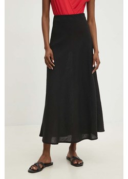 Answear Lab spódnica kolor czarny maxi prosta ze sklepu ANSWEAR.com w kategorii Spódnice - zdjęcie 173679201
