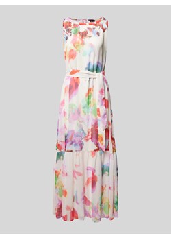 Długa sukienka z okrągłym dekoltem ze sklepu Peek&Cloppenburg  w kategorii Sukienki - zdjęcie 173679324