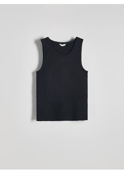 Reserved - Tank top z bawełną - czarny ze sklepu Reserved w kategorii T-shirty męskie - zdjęcie 173681584
