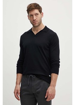 Karl Lagerfeld sweter męski kolor czarny lekki 543307.655085 ze sklepu ANSWEAR.com w kategorii Swetry męskie - zdjęcie 173681903
