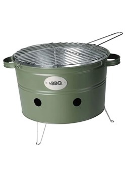 Minimalistyczny grill z uchwytami oliwkowa zieleń P6-F42 ze sklepu Edinos.pl w kategorii Ogród i taras - zdjęcie 173684654