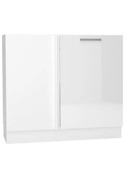 Biała dolna szafka narożna Elora 36X 90 cm połysk ze sklepu Edinos.pl w kategorii Meble kuchenne - zdjęcie 173684813