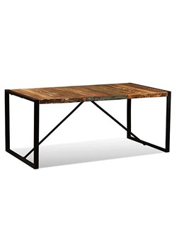 Industrialny stół Elinor 2R 180 cm - drewno regenerowane ze sklepu Edinos.pl w kategorii Stoły - zdjęcie 173684821