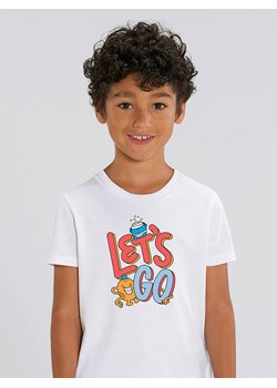 WOOOP Koszulka &quot;Let&apos;s go&quot; w kolorze białym ze sklepu Limango Polska w kategorii T-shirty chłopięce - zdjęcie 173685301