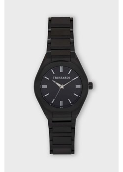 Trussardi zegarek i etui na karty kolor czarny R2453156007 ze sklepu ANSWEAR.com w kategorii Zegarki - zdjęcie 173685803