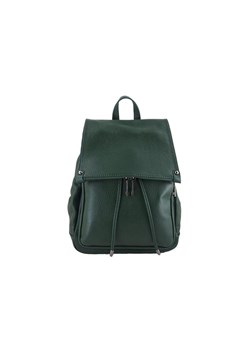 Plecak damski skórzany - Barberini's - Zielony ciemny ze sklepu butyolivier w kategorii Plecaki - zdjęcie 173686671