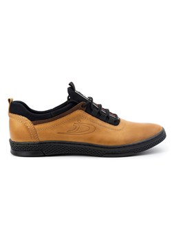 Buty męskie skórzane casual K24 rude ze sklepu butyolivier w kategorii Półbuty męskie - zdjęcie 173686722