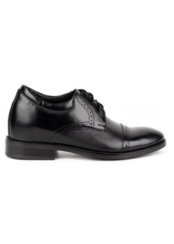 Buty męskie skórzane podwyższające wizytowe MP45KB czarne ze sklepu butyolivier w kategorii Buty eleganckie męskie - zdjęcie 173686902