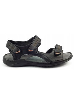 Sandały skórzane SA04 czarne ze sklepu butyolivier w kategorii Sandały męskie - zdjęcie 173687101