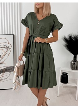 sukienka wioleta khaki one size ze sklepu UBRA w kategorii Sukienki - zdjęcie 173687570