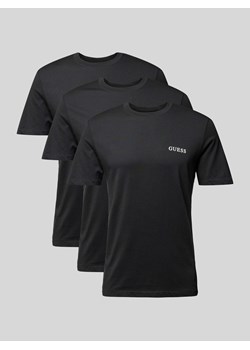 T-shirt z nadrukiem z logo w zestawie 3 szt. ze sklepu Peek&Cloppenburg  w kategorii Podkoszulki męskie - zdjęcie 173687960