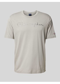 T-shirt z nadrukiem z logo ze sklepu Peek&Cloppenburg  w kategorii T-shirty męskie - zdjęcie 173688063