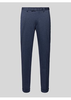 Spodnie materiałowe o kroju slim fit ze szlufkami na pasek ze sklepu Peek&Cloppenburg  w kategorii Spodnie męskie - zdjęcie 173688121