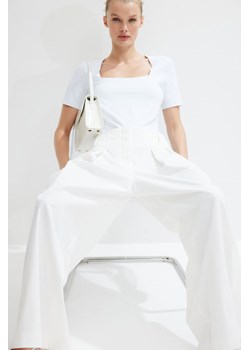 H & M - Top z dekoltem karo - Biały ze sklepu H&M w kategorii Bluzki damskie - zdjęcie 173688370