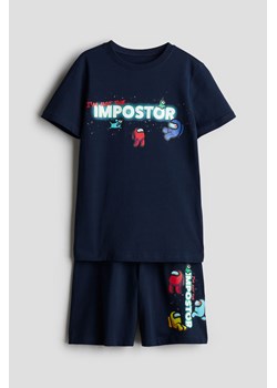 H & M - Piżama z T-shirtem i szortami - Niebieski ze sklepu H&M w kategorii Piżamy dziecięce - zdjęcie 173688373