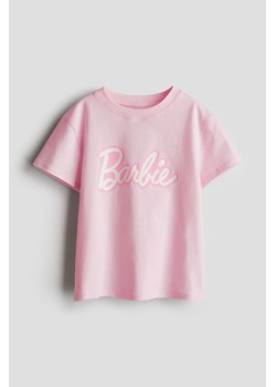 H & M - T-shirt z nadrukiem - Różowy ze sklepu H&M w kategorii Bluzki dziewczęce - zdjęcie 173688410