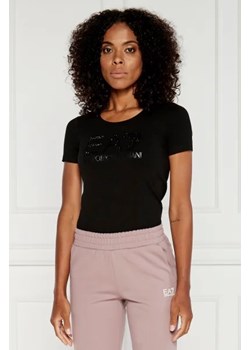 EA7 T-shirt | Regular Fit ze sklepu Gomez Fashion Store w kategorii Bluzki damskie - zdjęcie 173689983