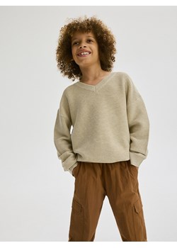 Reserved - Melanżowy sweter - beżowy ze sklepu Reserved w kategorii Swetry chłopięce - zdjęcie 173693020