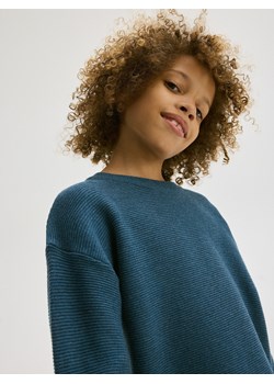 Reserved - Strukturalny sweter z bawełną - granatowy ze sklepu Reserved w kategorii Swetry chłopięce - zdjęcie 173693032