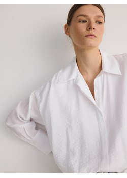 Reserved - Koszula z wiskozą - biały ze sklepu Reserved w kategorii Bluzki damskie - zdjęcie 173694013