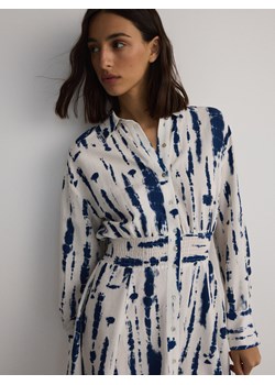 Reserved - Sukienka z wiskozą - niebieski ze sklepu Reserved w kategorii Sukienki - zdjęcie 173694400
