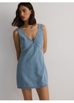 Reserved - Sukienka z lyoellem - niebieski ze sklepu Reserved w kategorii Sukienki - zdjęcie 173694421