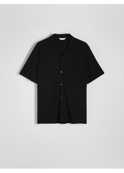 Reserved - Koszula comfort fit z wiskozą - czarny ze sklepu Reserved w kategorii Koszule męskie - zdjęcie 173694592