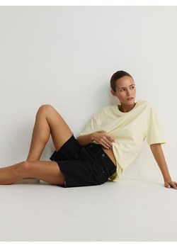 Reserved - T-shirt oversize - jasnożółty ze sklepu Reserved w kategorii Bluzki damskie - zdjęcie 173694731