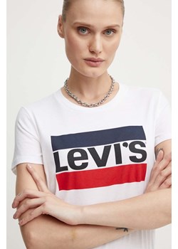 Levi's - Top The Perfect Tee Sportswear 17369.0297-white ze sklepu PRM w kategorii Bluzki damskie - zdjęcie 173695064