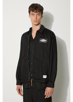 NEIGHBORHOOD kurtka bawełniana Zip Work Jacket kolor czarny przejściowa oversize 241TSNH.JKM02 ze sklepu PRM w kategorii Kurtki męskie - zdjęcie 173695180