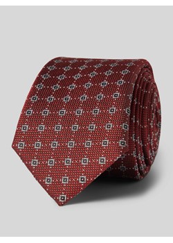 Krawat z detalem z logo ze sklepu Peek&Cloppenburg  w kategorii Krawaty - zdjęcie 173695293