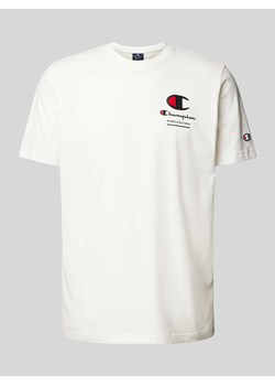 T-shirt z nadrukiem z logo ze sklepu Peek&Cloppenburg  w kategorii T-shirty męskie - zdjęcie 173695294