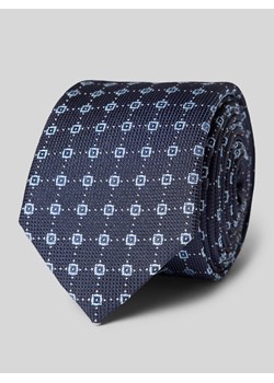 Krawat z detalem z logo ze sklepu Peek&Cloppenburg  w kategorii Krawaty - zdjęcie 173695301