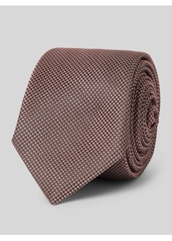 Krawat z detalem z logo ze sklepu Peek&Cloppenburg  w kategorii Krawaty - zdjęcie 173695343