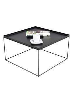 Czarny stolik kawowy w stylu loft - Diros 4X ze sklepu Edinos.pl w kategorii Stoliki kawowe - zdjęcie 173696054