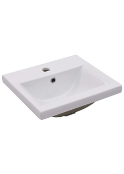 Biała ceramiczna umywalka łazienkowa - Mendez 3X ze sklepu Edinos.pl w kategorii Meble łazienkowe - zdjęcie 173696193