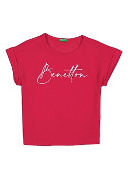 Benetton Koszulka w kolorze czerwonym ze sklepu Limango Polska w kategorii Bluzki dziewczęce - zdjęcie 173697793