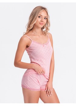 Piżama damska 356ULR - różowa ze sklepu Edoti w kategorii Piżamy damskie - zdjęcie 173700484