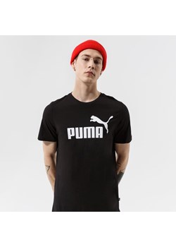 PUMA T-SHIRT ESS LOGO TEE - PUMA BLACK ze sklepu Sizeer w kategorii T-shirty męskie - zdjęcie 173702293