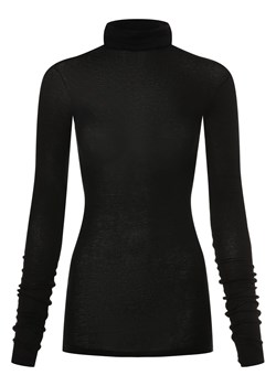 american vintage Damska koszulka z długim rękawem - Massachusetts Kobiety Bawełna czarny jednolity ze sklepu vangraaf w kategorii Bluzki damskie - zdjęcie 173702864
