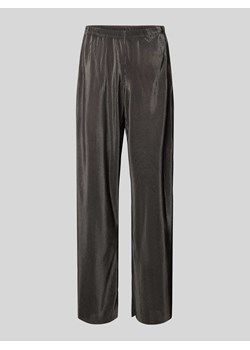 Spodnie materiałowe o rozkloszowanym kroju z elastycznym pasem model ‘NISHE’ ze sklepu Peek&Cloppenburg  w kategorii Spodnie damskie - zdjęcie 173705254