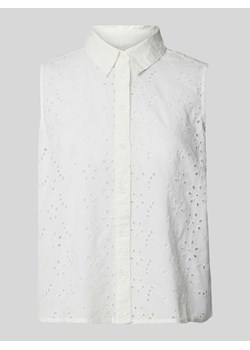 Bluzka koszulowa z haftem angielskim ze sklepu Peek&Cloppenburg  w kategorii Koszule damskie - zdjęcie 173705410