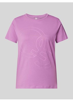 T-shirt z nadrukiem z logo ze sklepu Peek&Cloppenburg  w kategorii Bluzki damskie - zdjęcie 173705453