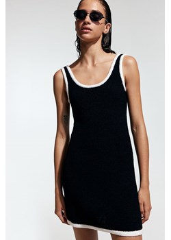 H & M - Trapezowa sukienka z cienkiej dzianiny - Czarny ze sklepu H&M w kategorii Sukienki - zdjęcie 173705690