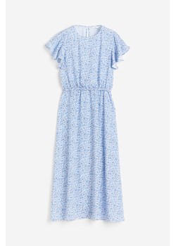 H & M - MAMA Krepowana sukienka dla karmiącej - Niebieski ze sklepu H&M w kategorii Sukienki ciążowe - zdjęcie 173705741