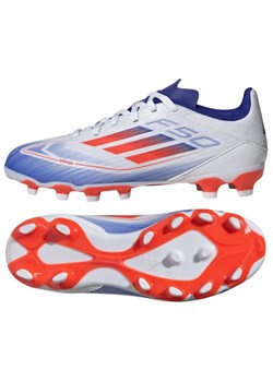 Buty piłkarskie adidas F50 League Mg IF1370 białe ze sklepu ButyModne.pl w kategorii Buty sportowe dziecięce - zdjęcie 173705811